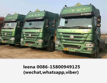 China Camión diesel usado de la cabeza del remolque de Howo cabeza del tractor de 375/10 policías motorizados hecha en 2015 proveedor