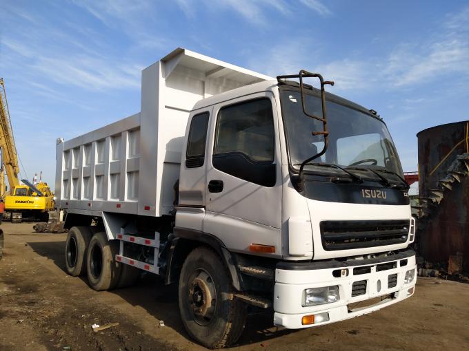 El artículo 25 toneladas utilizó los camiones volquete, motor del camión volquete PF6 de la rueda de Japón 10