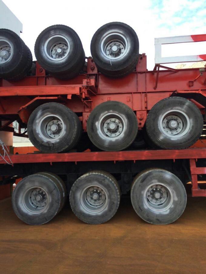 40 toneladas del camión de los remolques de suspensión mecánica usada carga útil del resorte plano