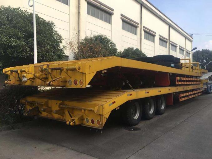 40 toneladas del camión de los remolques de suspensión mecánica usada carga útil del resorte plano