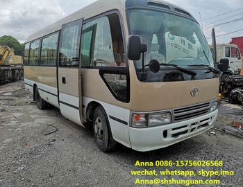 China 26 - 30 mini autobús usado del práctico de costa de los asientos 2015 transmisión manual de 6620 * 2240 * 3020 milímetros proveedor