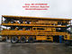 China 40 toneladas del camión de los remolques de suspensión mecánica usada carga útil del resorte plano exportador