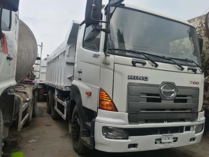 Euro de HOWO 375 3 camiones volquete usados operación fácil de 9000 * 2500 * 3500 milímetros