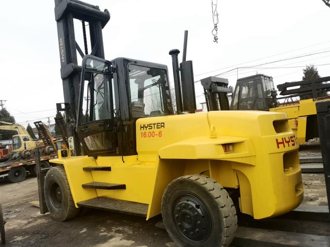 La carretilla elevadora original Mitsubishi FD150 15T de la marca de Japón utilizó el camión del levantador de la bifurcación
